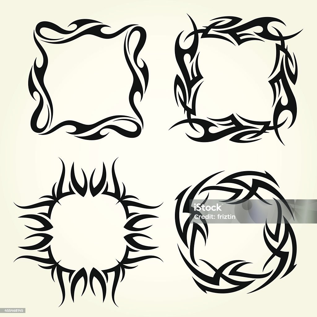 Tribes Frame Tribal Frames Stock Illustration - Download Image Now - Black Color ...