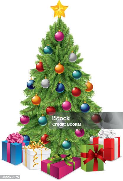 Christmas Tree Stock Illustration - Download Image Now - Arts Culture and Entertainment, Celebration, Celebration Event