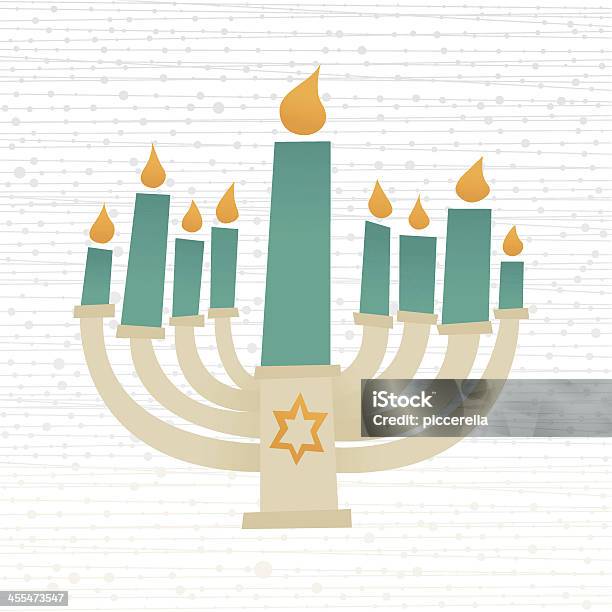 Vetores de Hanukkah Candelabro e mais imagens de Bege - Bege, Castiçal, Comemoração - Conceito