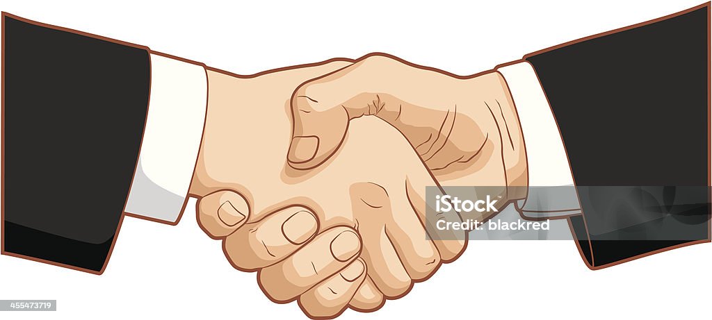 Di affari Handshake - arte vettoriale royalty-free di Stringersi la mano