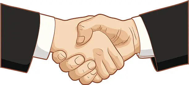 Vector illustration of Business Handshake