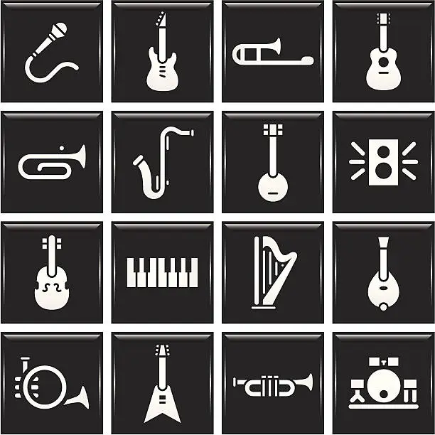 Vector illustration of Instrument Icons