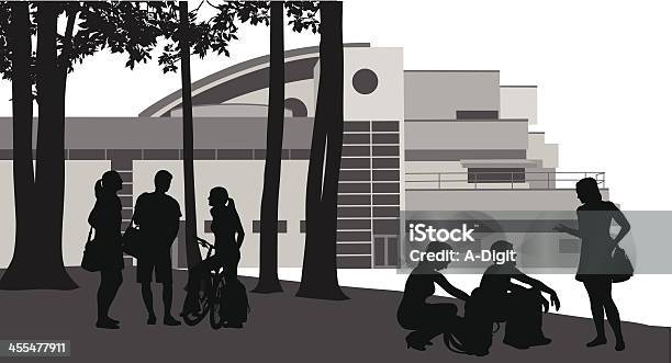 Campuspeoples - Stockowe grafiki wektorowe i więcej obrazów Architektura - Architektura, Bicykl, Ciało ludzkie
