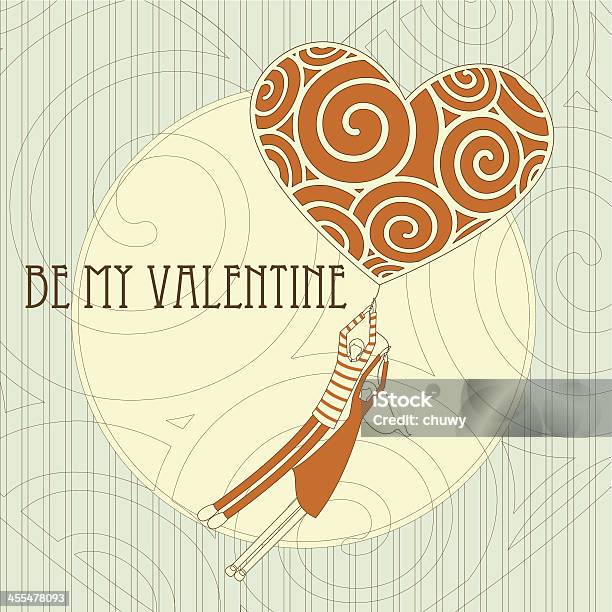 День Святого Валентина И Шар Lovers — стоковая векторная графика и другие изображения на тему День святого Валентина - День святого Валентина, Векторная графика, Взрослый