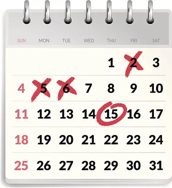 Vector illustration of Calendar