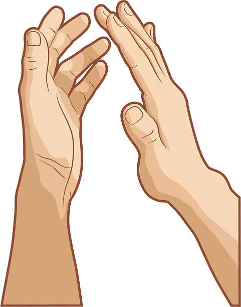 Vector illustration of Clapping