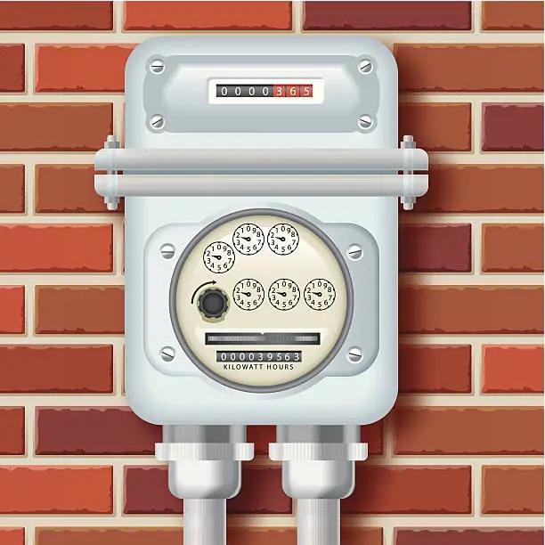 Vector illustration of Electric Meter