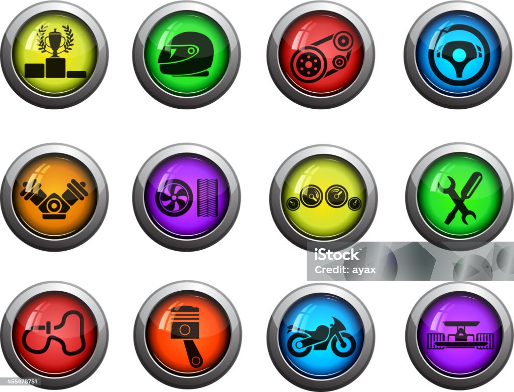 Racing icons Racing icons. EPS 10 file with transparencies. See also: Gear - Mechanism stock vector