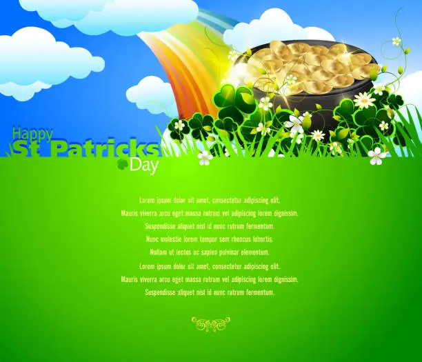 Vector illustration of St Patrick's Day Background