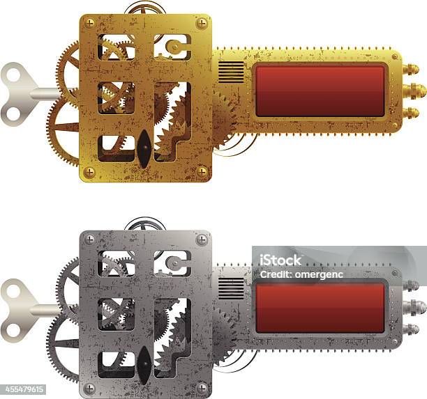 Steampunk Banery - Stockowe grafiki wektorowe i więcej obrazów Steampunk - Steampunk, Czerwony, Część maszyny