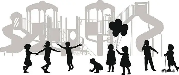 Vector illustration of Kids Play