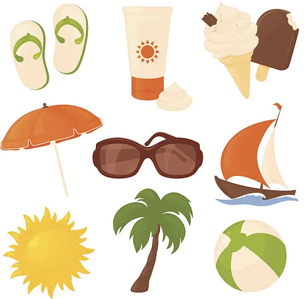 Vector illustration of Summer Holidays
