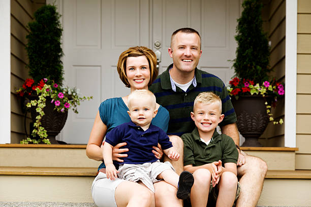 istock Perfect Happy Family at home 455523197