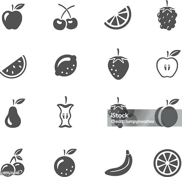 Fruit Icons Stock Illustration - Download Image Now - Icon, Orange - Fruit, Strawberry