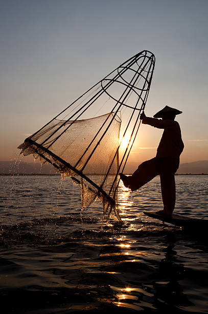 istock Fisherman on Inle lake, Myanmar 455538217