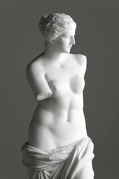 Photo of Venus de Milo on grey