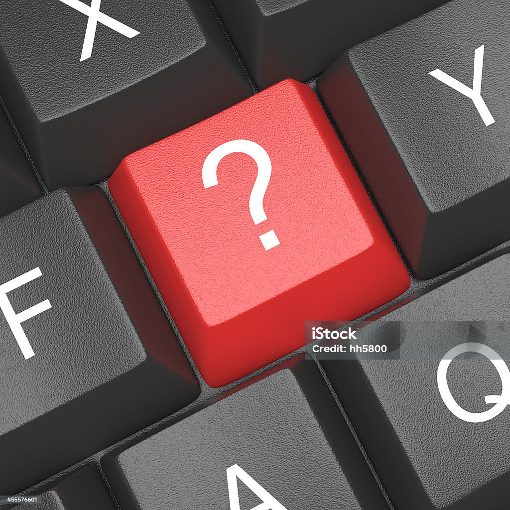 Question Control Button Computer Keyboard Question Mark Assistance Help Confusion Choice Push ...