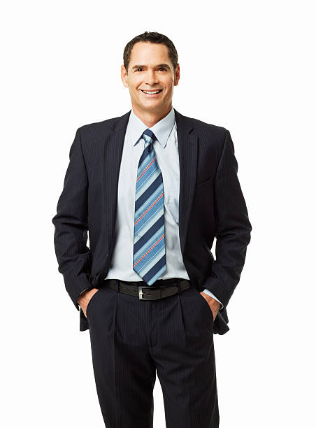 istock Handsome Businessman With Hands in Pockets - Isolated 455583457