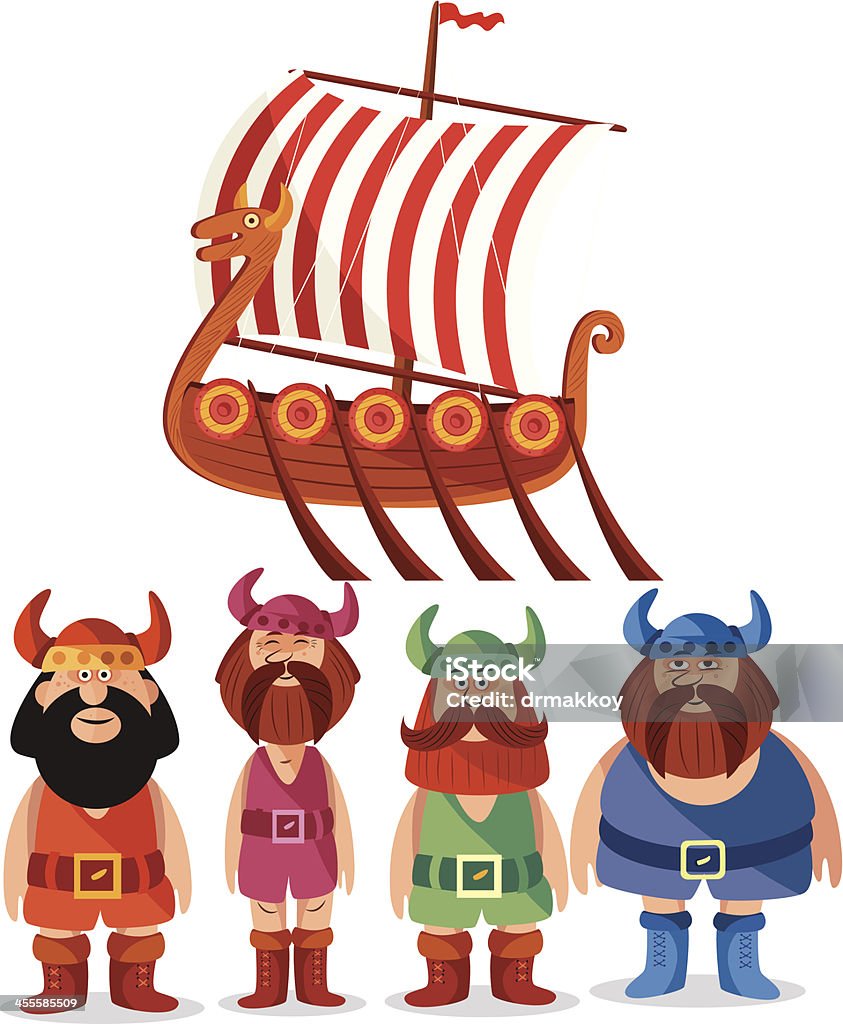 Vikings Vector Viking Ship Viking stock vector