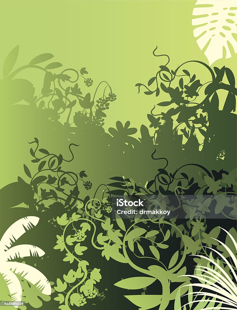 Tropikalny tle - Grafika wektorowa royalty-free (Różnorodność biologiczna)