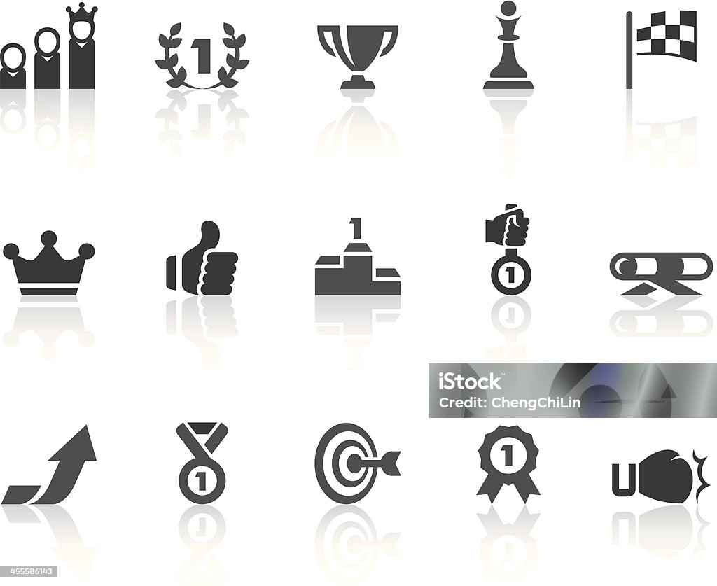 Competition Icons | Simple Black Series Competition features related vector icons for your design and application. Aiming stock vector