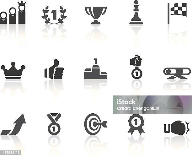 Competition Icons Simple Black Series Stock Illustration - Download Image Now - Aiming, Athlete, Award
