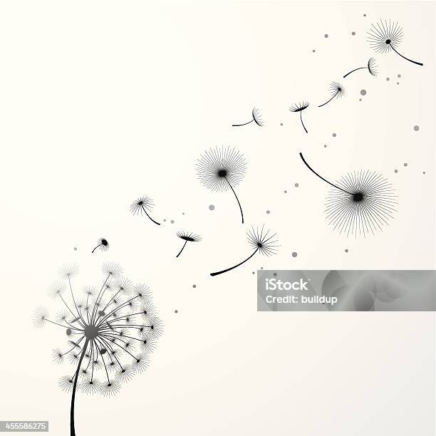 Dandelion Background Stock Illustration - Download Image Now - Dandelion, Dreamlike, Day Dreaming