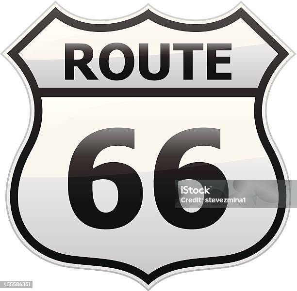 Znak Route 66 - Stockowe grafiki wektorowe i więcej obrazów Ameryka - Ameryka, Arteria, Droga wielopasmowa