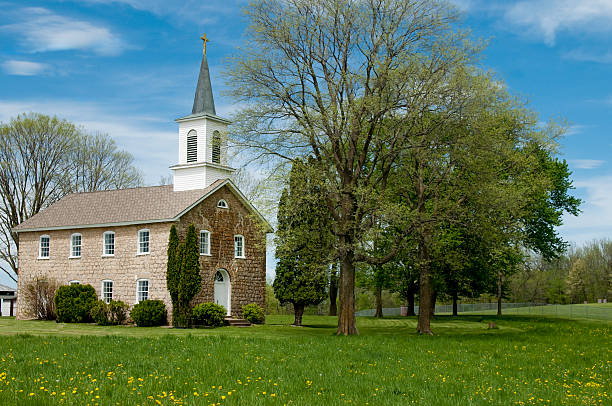 A charming country church in rural Iowa. This Evangelical Lutheran Church was built in 1858.