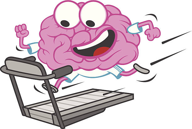 ilustraciones, imágenes clip art, dibujos animados e iconos de stock de cerebro de ejercicios - brain gym