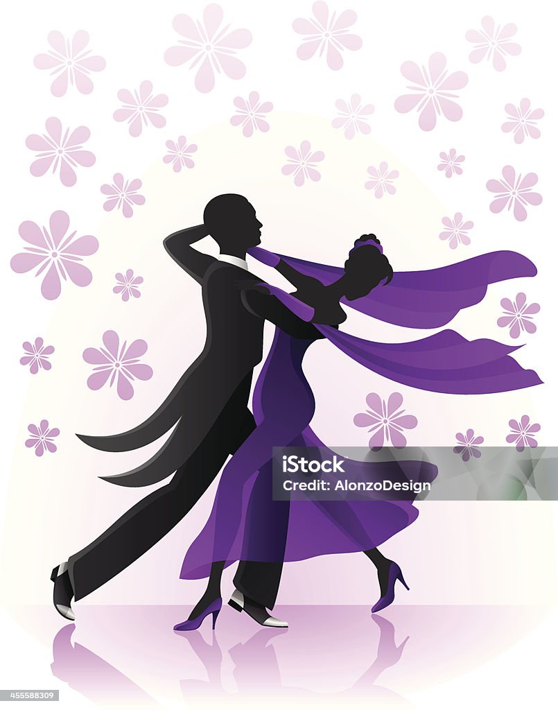 Ballroom Dancers Ballroom Dancers.  High Resolution JPG and Illustrator 0.8 EPS included.  In Silhouette stock vector