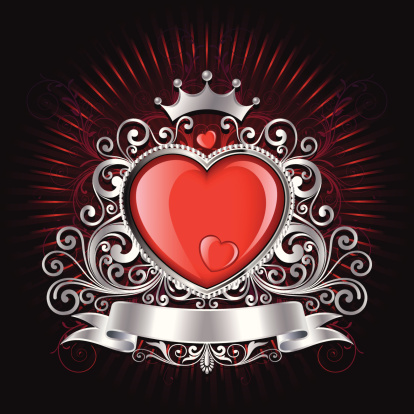 Illustration of beautiful Valentine Shield background, all elements is individual objects. No transparencies, contains AI and jpeg, user can edit easily, please view my profile with more options.