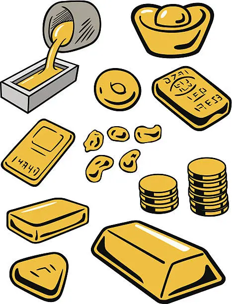 Vector illustration of Gold Products