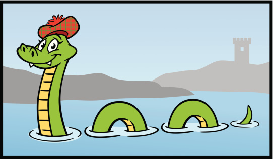 Cartoon Nessie Of Loch Ness
