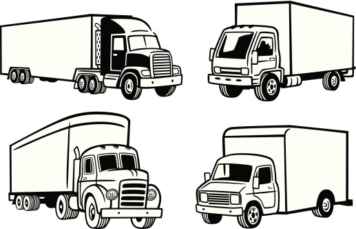 Great illustration of various trucks. Perfect for a transportation or moving illustration. EPS and JPEG files included. Be sure to view my other illustrations, thanks!