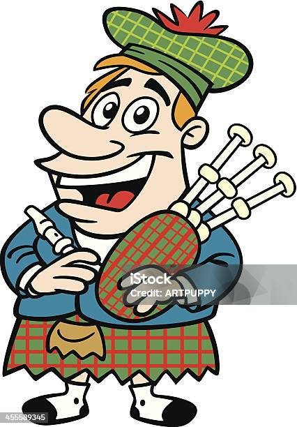 Cartoon Scotsman Stock Illustration - Download Image Now - Piper, Scotland, Scottish Culture