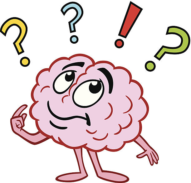 Brain Thinking Stock Illustration - Download Image Now - Trivia, Question  Mark, Cartoon - iStock