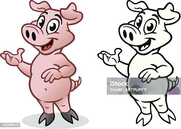 Ilustración de Linda Cerdo Presentación y más Vectores Libres de Derechos de Cerdo - Cerdo, Viñeta, Carnicero