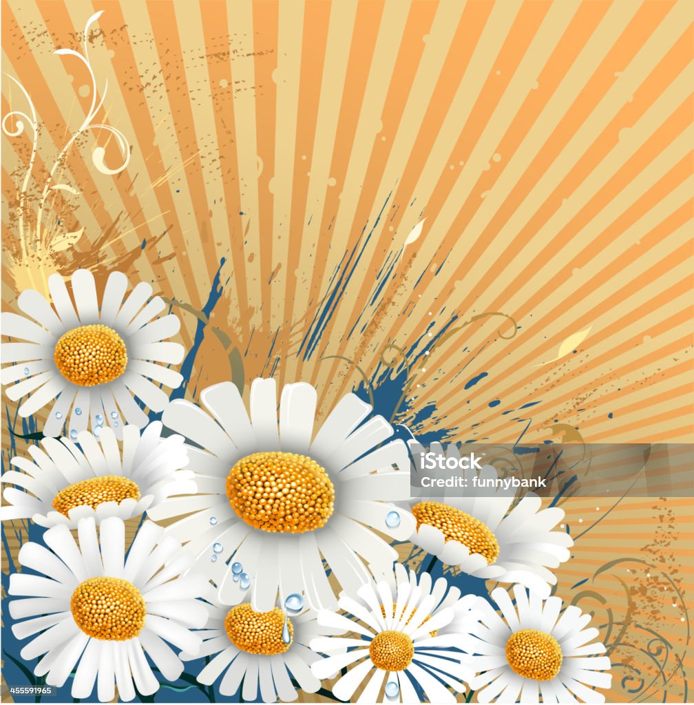 Весной backround daisy - Векторная графика Абстрактный роялти-фри