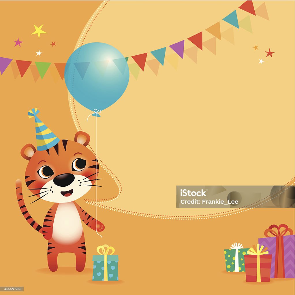 タイガーの誕生日 - トラのロイヤリティフリーベクトルアート