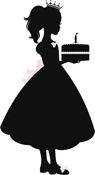 Vector illustration of Birthday Princess