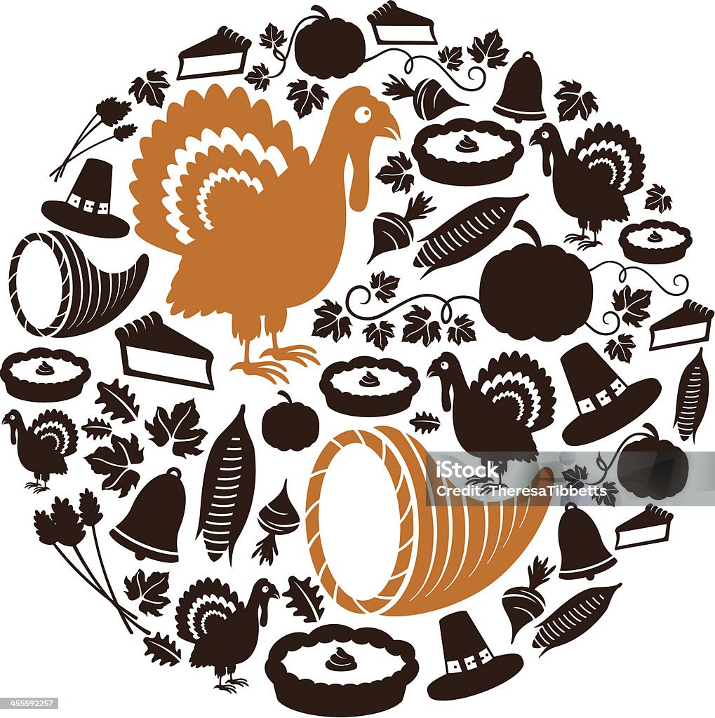 Thanksgiving-Symbol Montage - Lizenzfrei Montage - Composite-Technik Vektorgrafik