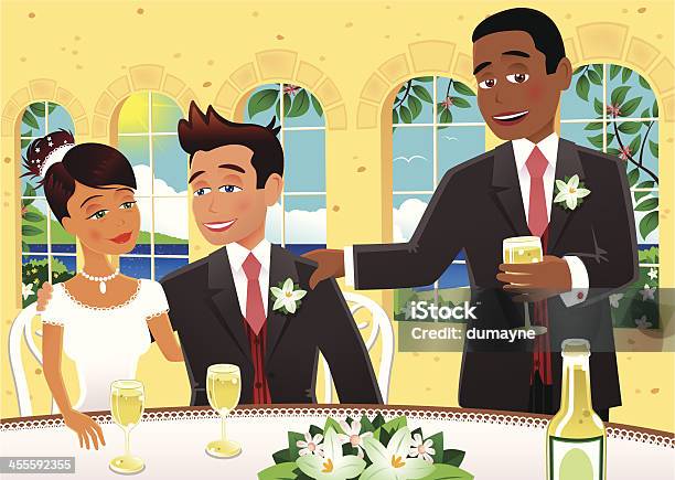 Matrimonio Intervento Del Testimone - Immagini vettoriali stock e altre immagini di Brindisi - Evento festivo - Brindisi - Evento festivo, Matrimonio, Adolescente