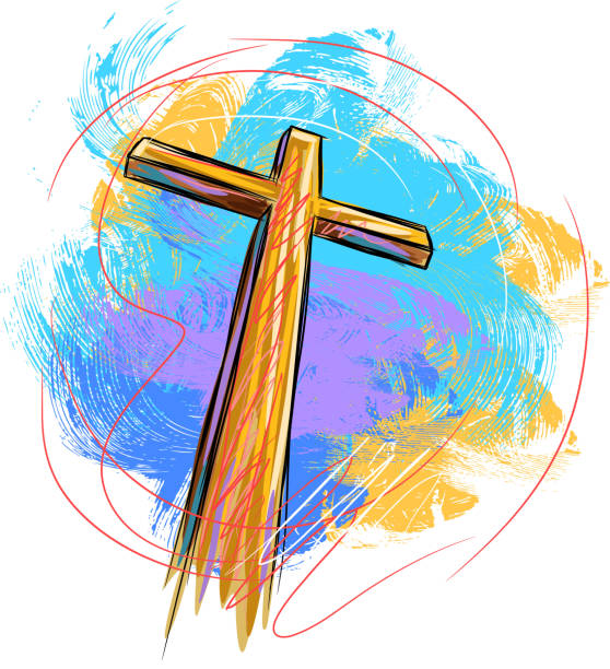 Holy Cross Holy Cross, all elements are in separate layers and grouped, please visit my portfolio for more options religious cross illustrations stock illustrations