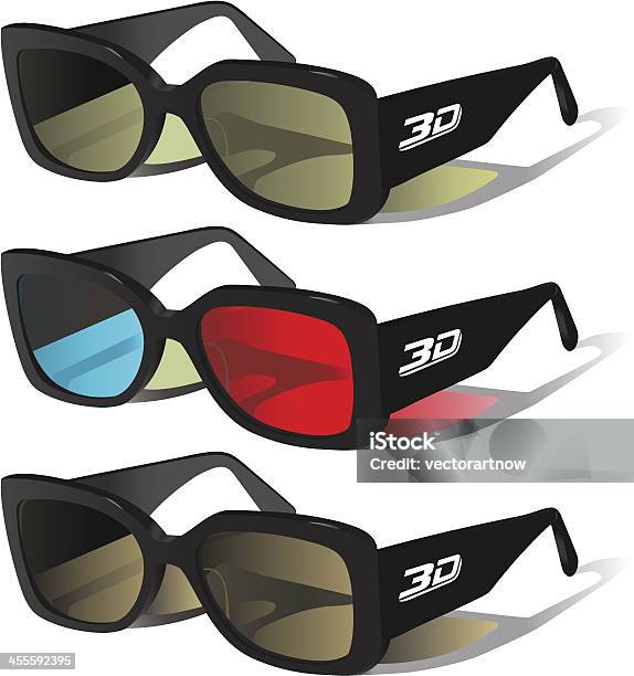 3 Dbrille Stock Vektor Art und mehr Bilder von 3D-Brille - 3D-Brille, Brille, Dreidimensional