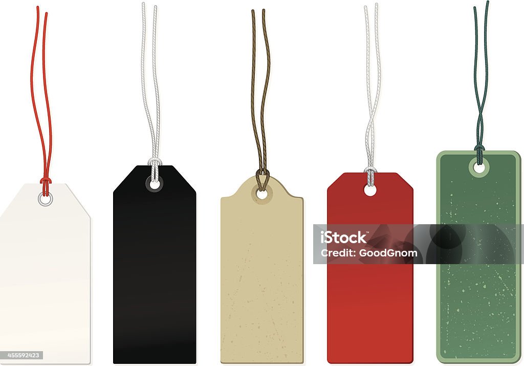 Five Different Colored Price Tags Stock Illustration - Download Image Now -  Label, String, Price Tag - iStock