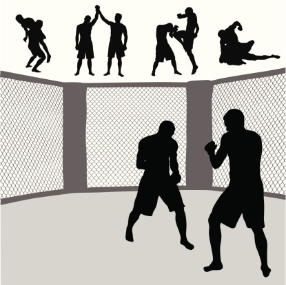 Mma Cage Vector Silhouette Stock Illustration Download Image Now Mma Cage Vector Silhouette Stock Illustration Download Image Now