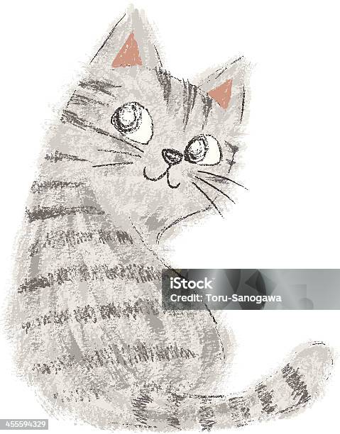 Ilustración de American De Pelo Corto Vista Atrás y más Vectores Libres de Derechos de Gato de pelo corto - Gato de pelo corto, Animal, Animales mimados