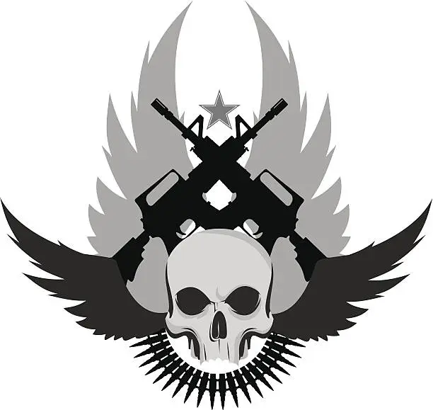 Vector illustration of Army Emblem 2