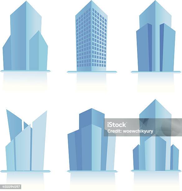 Современные Здание — стоковая векторная графика и другие изображения на тему Внешний вид здания - Внешний вид здания, Иллюстрация, Офисное здание